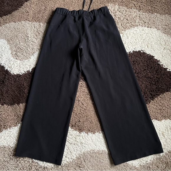 Lululemon On The Fly Pant Sz 10 *Wide Leg 31" In Black - Picture 4 of 6